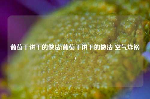 葡萄干饼干的做法(葡萄干饼干的做法 空气炸锅)